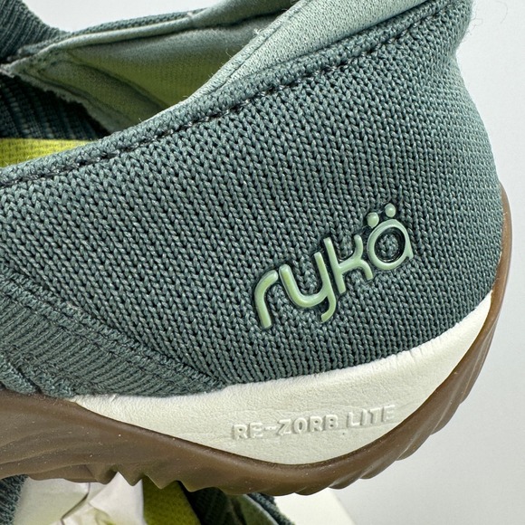 Ryka RE-ZORB Lite Women Walking Shoes Green Knit Comfort Size 8 - Picture 2 of 11